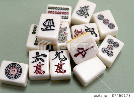 麻雀牌の写真素材 麻雀牌の写真素材