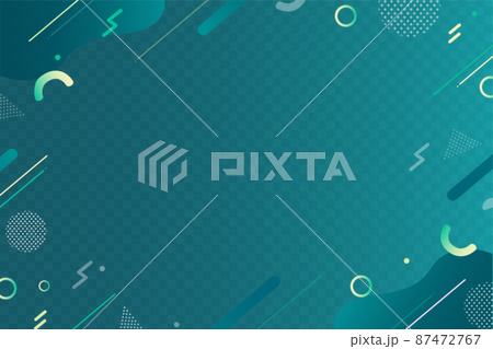 Green geometry / minimal frame background material 87472767