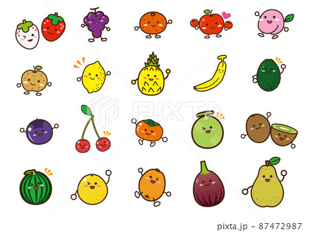 果物キャラセット　線あり 87472987