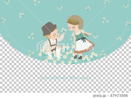 エーデルワイスのイラスト 87473806