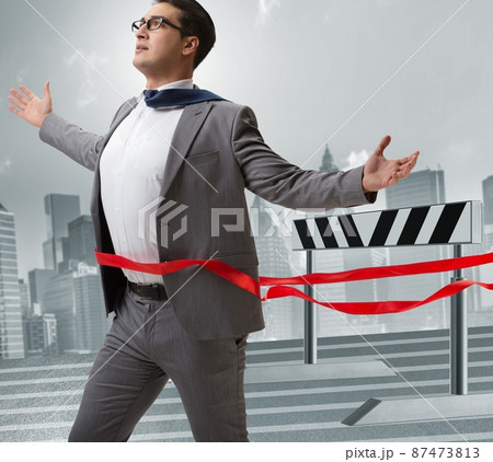 Businessman in ambition and motivation concept 87473813