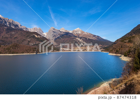 Molveno Lake and Village - Brenta Dolomites Trentino Alto Adige Italy 87474318