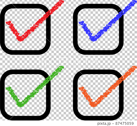 複選框方形圓角集 87475059