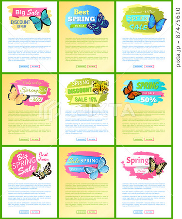 Big Sale Discount Offer Web Vector Illustration 87475610