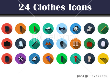 Clothes Icon Set Clothes Icon Set 87477760