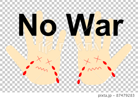 Image of anti-war and anti-war. Stop the war. Illustration of a crying palm spread out. Image of anti-war and anti-war. Stop the war. Illustration of a crying palm spread out. 87479283