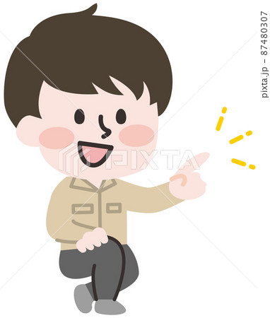 点検作業をおこなう作業員 87480307