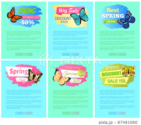 Sale Spring Discount Label Online Poster Butterfly 87481060