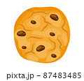 Chocolate cookies vector illustration 87483485