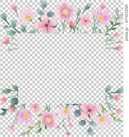 フレーム 枠 水彩画 87483898