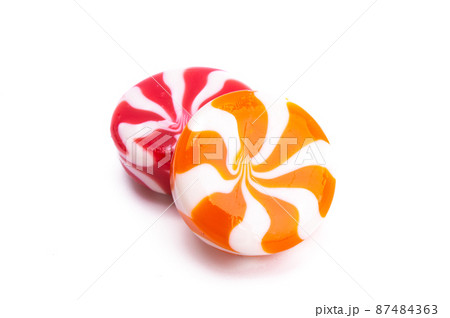 milk fruit lollipop isolated milk fruit lollipop isolated 87484363