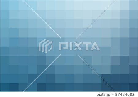 Gradient background of light-dark blue squares. Vertical geometric texture of blue tones squares. Abstract square pixel art template. The substrate for branding, calendar, blue card, banner, cover 87484682