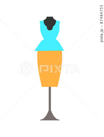 Mannequin with Skirts Blouse Vector Illustration 87484755