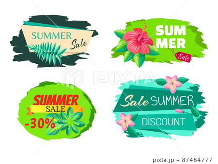 Sale Summer Discount Label Collection Big Sale Set 87484777