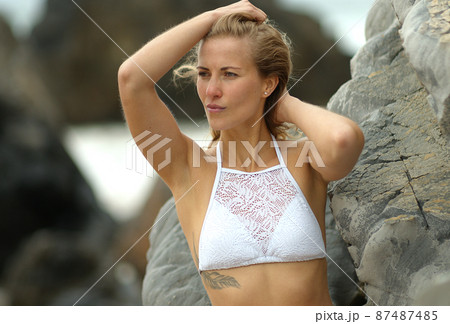 A beautiful day at the beach - wonderful place to relax 87487485