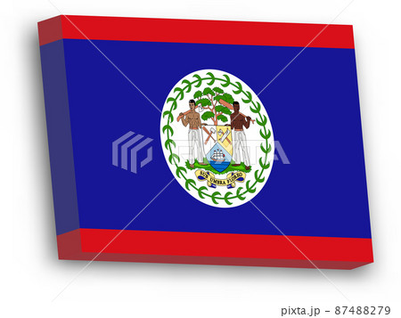 3D vector flag of Belize 87488279