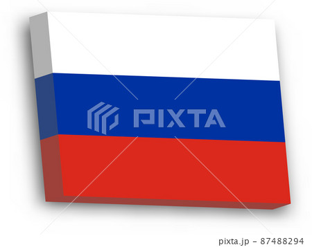 3D vector flag of Russia 3D vector flag of Russia 87488294