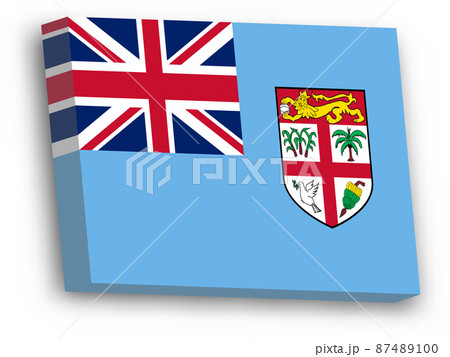 3D vector flag of Fiji 87489100