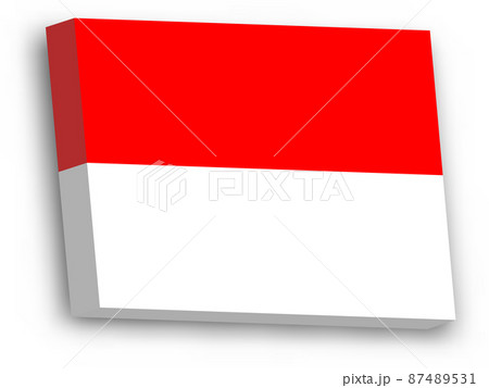 3D vector flag of Indonesia 3D vector flag of Indonesia 87489531