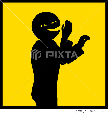 囁く怪しいシルエットの人物 囁く怪しいシルエットの人物 87489950