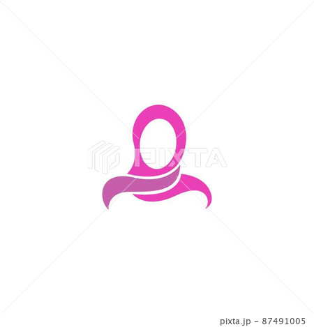 Hijab logo icon illustration design vector 87491005