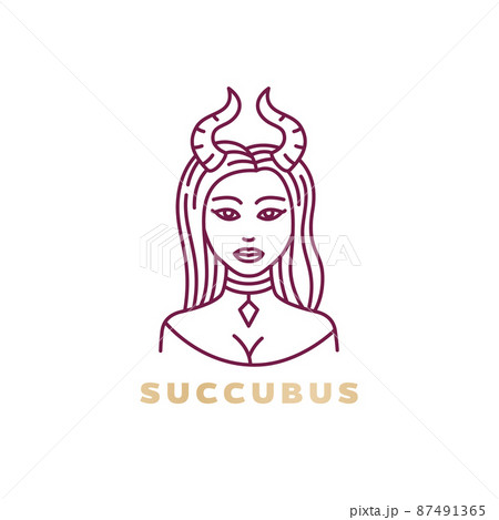 Succubus logo design, demon girl or enchantress Succubus logo design, demon girl or enchantress 87491365