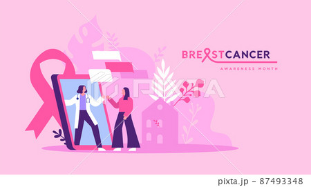 Breast Cancer Awareness month phone doctor 87493348