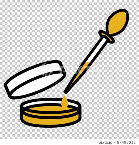 Medium preparation petri dish pipette icon Medium preparation petri dish pipette icon 87498018