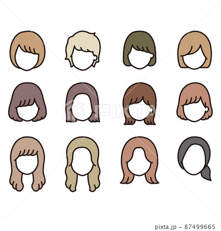 女性 アイコン イラスト 女性 アイコン イラスト 87499665