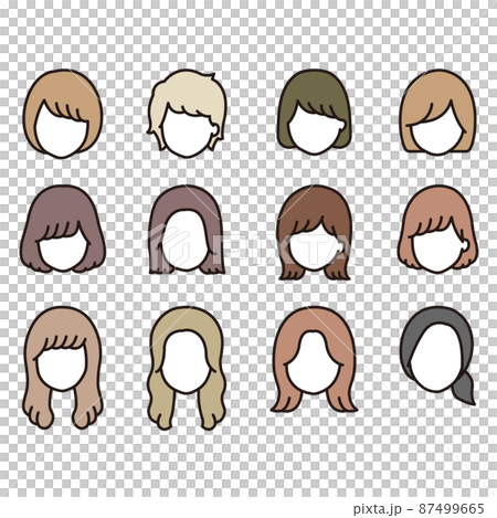女性 アイコン イラスト 女性 アイコン イラスト 87499665