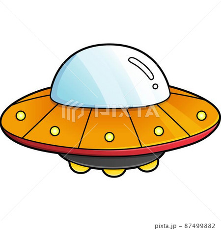 UFO Cartoon Colored Clipart Illustration - Stock Illustration [87499882] -  PIXTA