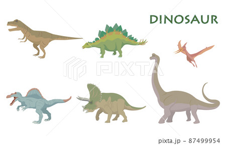 かわいい恐竜6種 87499954