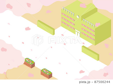 アイソメトリック　春の校舎 87500244
