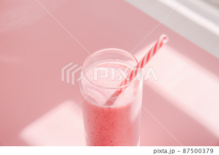 イチゴ ストロー ピンク 87500379