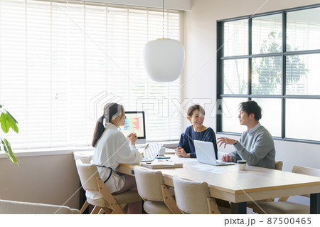 ビジネスシーン　3人 87500465