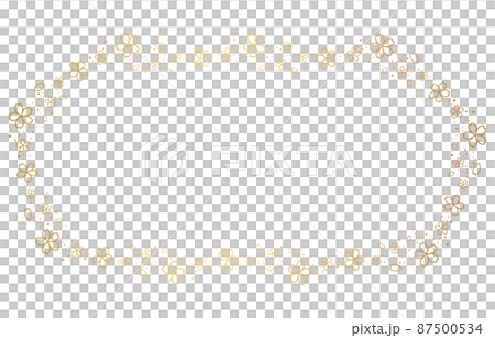 Frame material of cherry blossom vector illustration Frame material of cherry blossom vector illustration 87500534