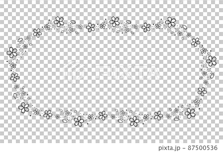 Frame material of cherry blossom vector illustration Frame material of cherry blossom vector illustration 87500536