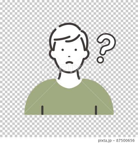 A young man with a questionable expression 87500656