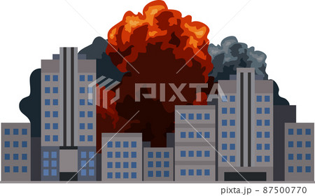 市街戦 爆発 空爆 テロ 爆発 戦争のイラスト素材 ベクター 市街戦 爆発 空爆 テロ 爆発 戦争のイラスト素材 ベクター 87500770