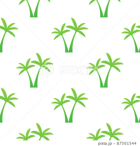 Palm trees pattern style on white background. Vector stock illustration. Palm trees pattern style on white background. Vector stock illustration. 87501544