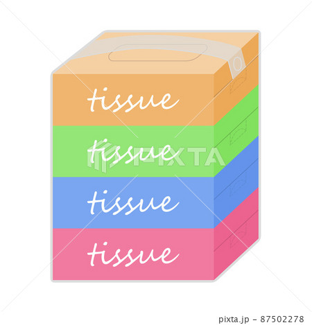 ティッシュ箱のイラスト 87502278
