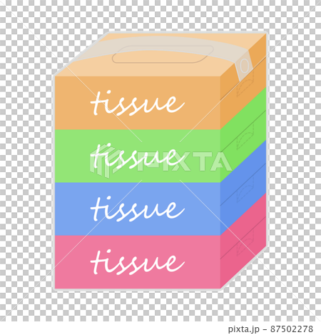 ティッシュ箱のイラスト 87502278