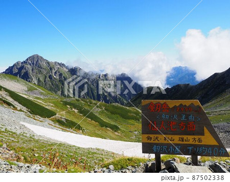 剱御前小舎から眺める剱岳 87502338
