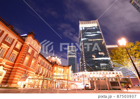 東京駅夜景 87503937