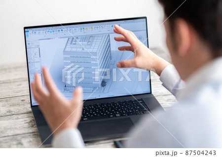 三次元CAD　立体的　3DCG　建築設計　プロジェクト　コンサルティング 87504243