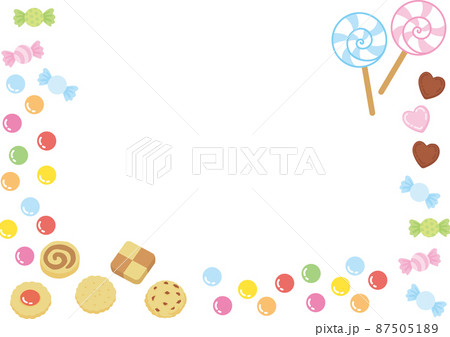 色々なお菓子の枠 87505189