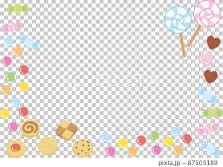 色々なお菓子の枠 87505189