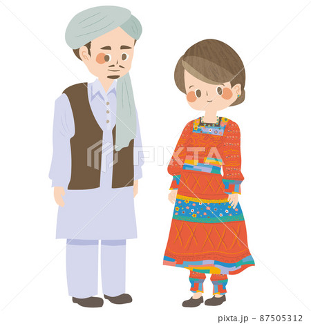 アフガニスタン・イスラム共和国の民族衣装 アフガニスタン・イスラム共和国の民族衣装 87505312