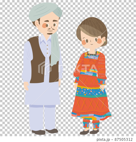 アフガニスタン・イスラム共和国の民族衣装 アフガニスタン・イスラム共和国の民族衣装 87505312