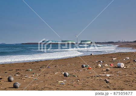 海洋汚染(鷹巣海水浴場) 海洋汚染(鷹巣海水浴場) 87505677